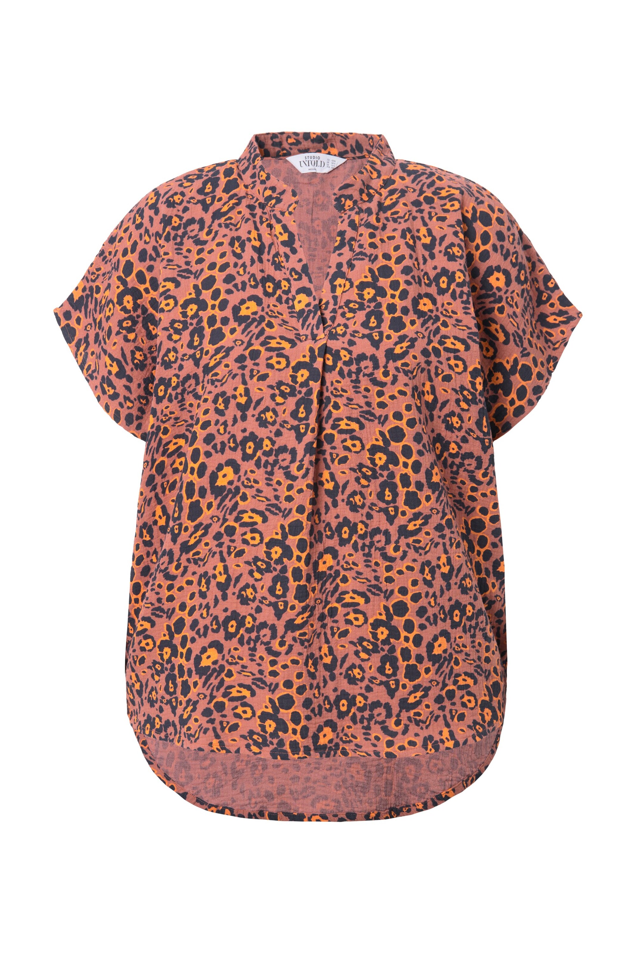 Studio Untold Blouse in Bruin: voorkant