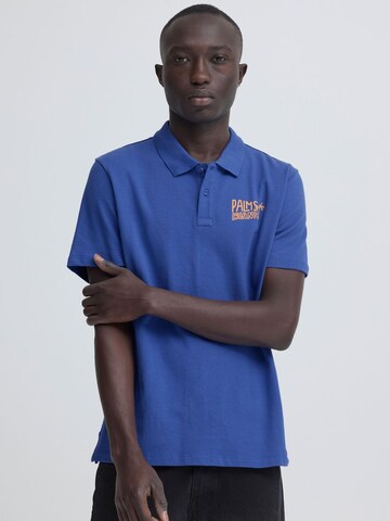 BLEND Shirt ' BHMaille Polo ' in Blauw: voorkant