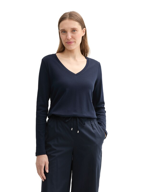 TOM TAILOR Shirt in Marine Blue
