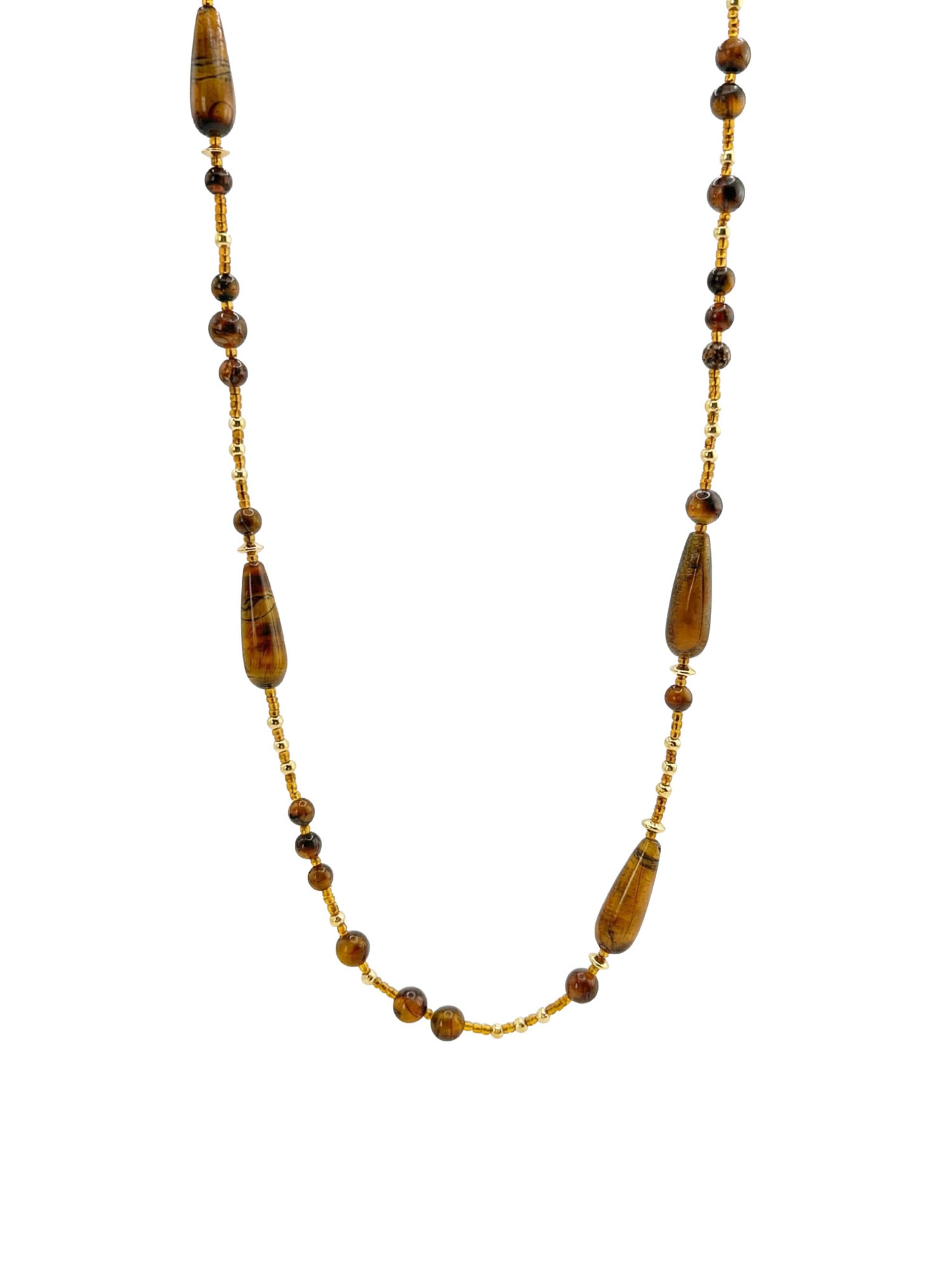 Nemomatheo Necklace 'Wüstenwächter' in Brown