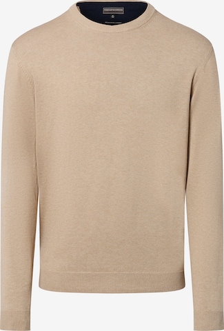 Pull-over Finshley & Harding en beige : devant