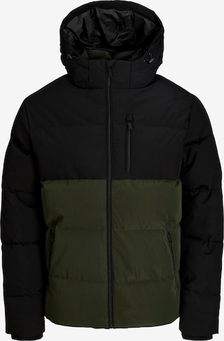 JACK & JONES Зимно яке 'JJEBECKS' в зелено: отпред