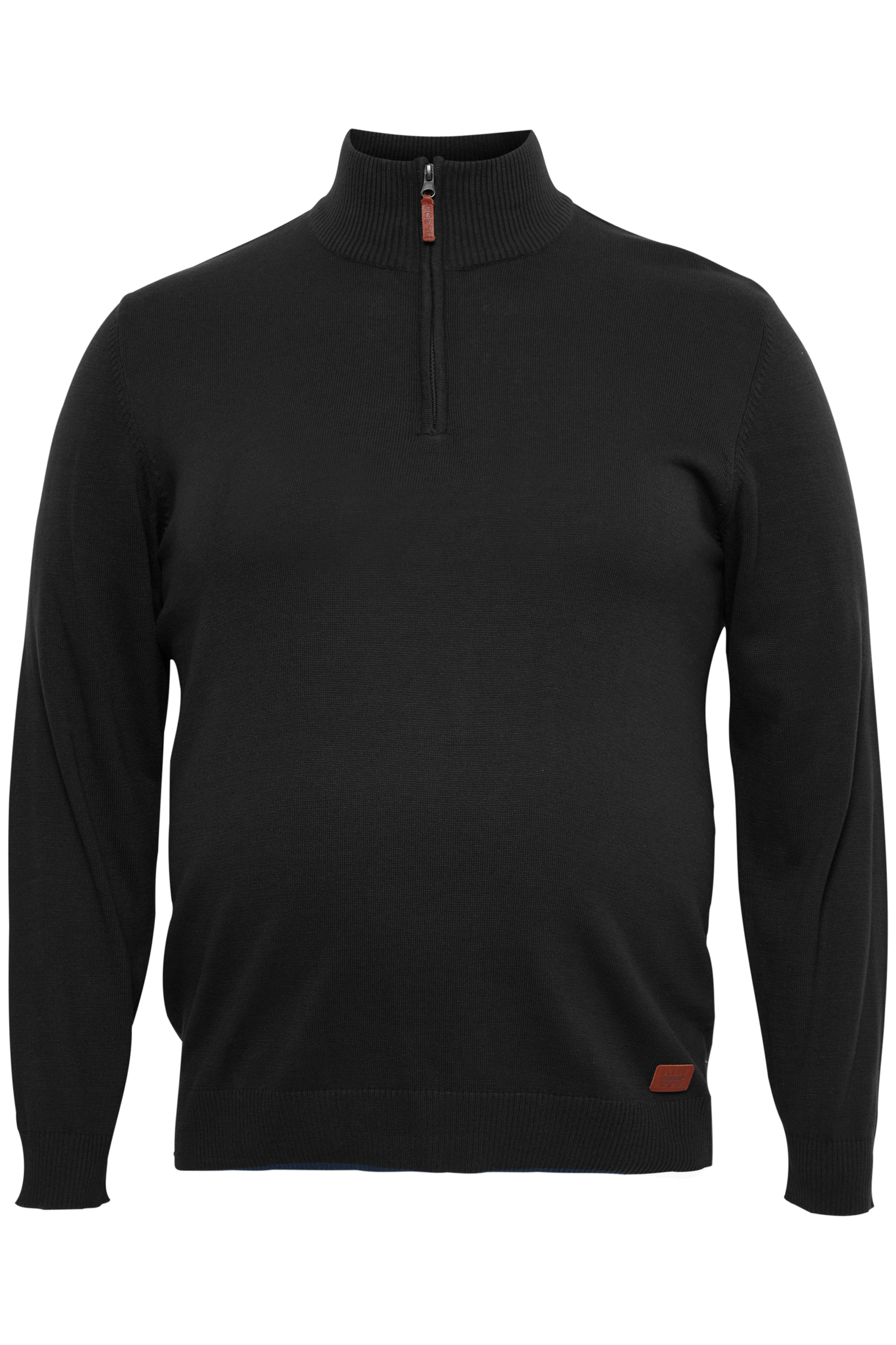 BLEND Pullover 'Robin' Big & Tall in Schwarz: Vorderseite