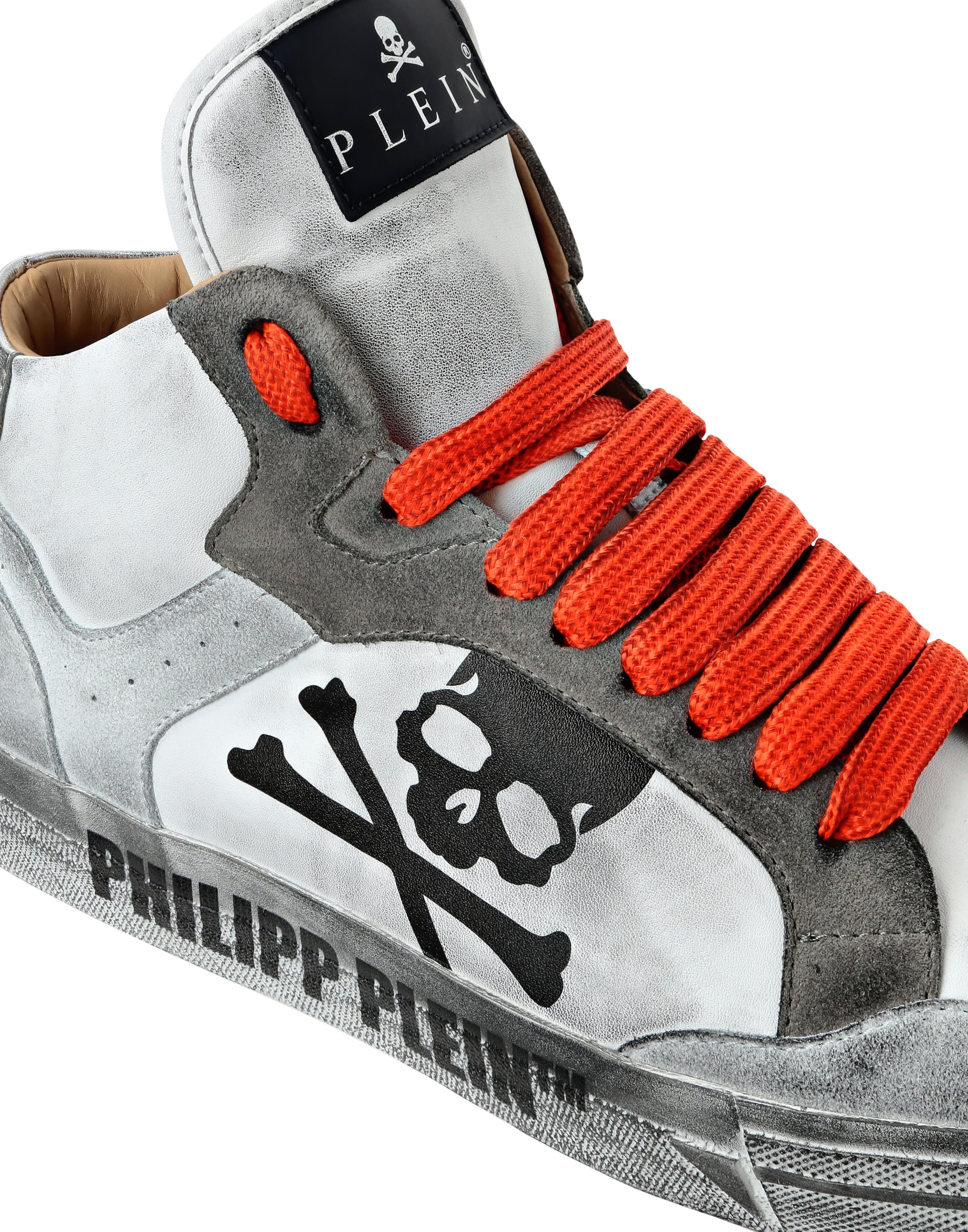 Sneaker alta 'Retrokickz' di Philipp Plein in grigio