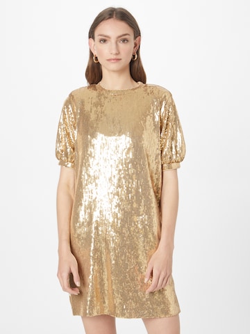 BOSS Black Suknia wieczorowa 'Esilca' w kolorze złoty: przód