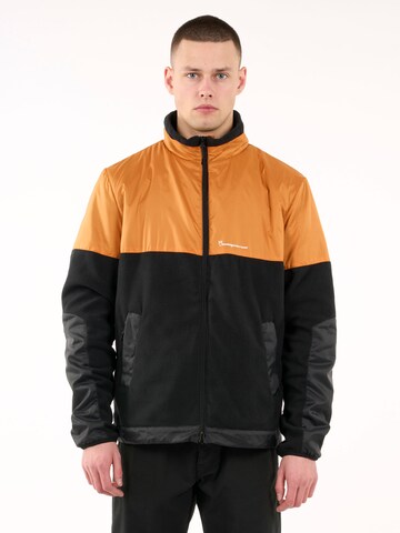 KnowledgeCotton Apparel Between-Season Jacket in Black: front