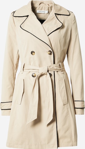 NAF NAF Between-Seasons Coat 'Bibbi' in Beige: front