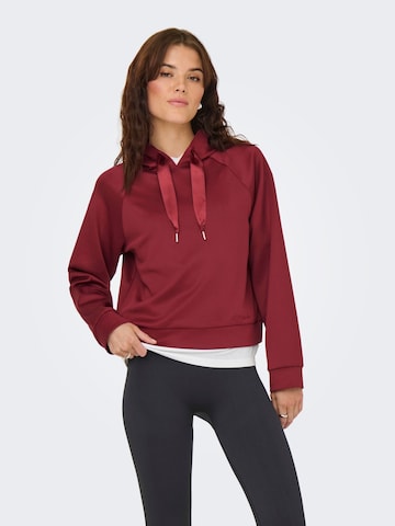ONLY Sweatshirt 'ONLLue' in Rood: voorkant