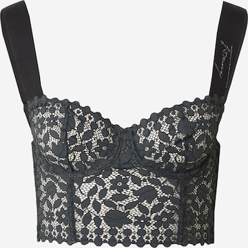 Bustier Soutien-gorge Tommy Jeans en gris : devant