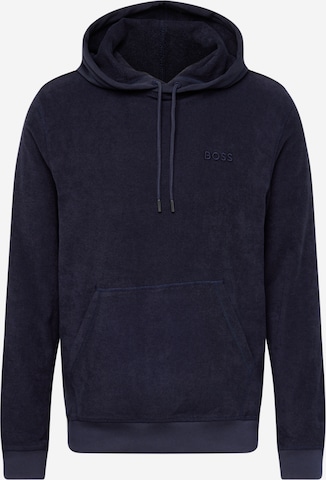 BOSS Orange Sweatshirt 'Wetowelhood' in Blauw: voorkant