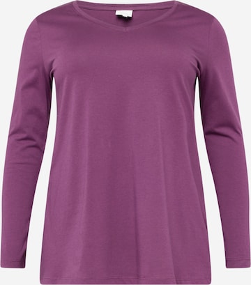 purpurinė ONLY Carmakoma Marškinėliai 'BONNIE': priekis