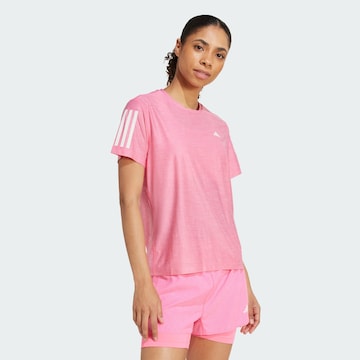 ADIDAS PERFORMANCE Performance Shirt 'Own The Run' in Pink: front