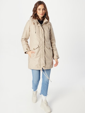 WLD Vinterparkas 'Spicy Eden III' i beige: framsida