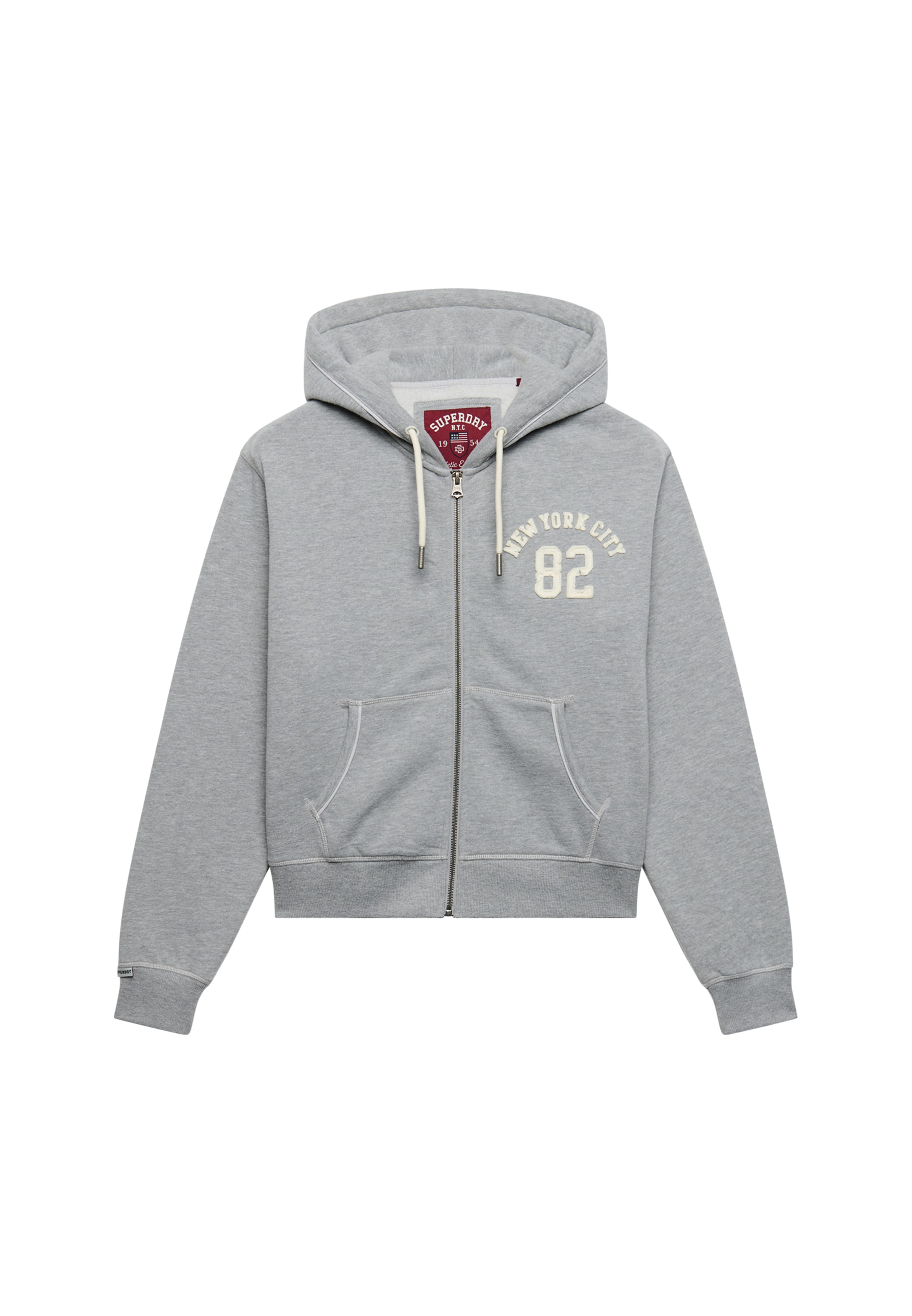Veste de survêtement Superdry & Co en gris : devant
