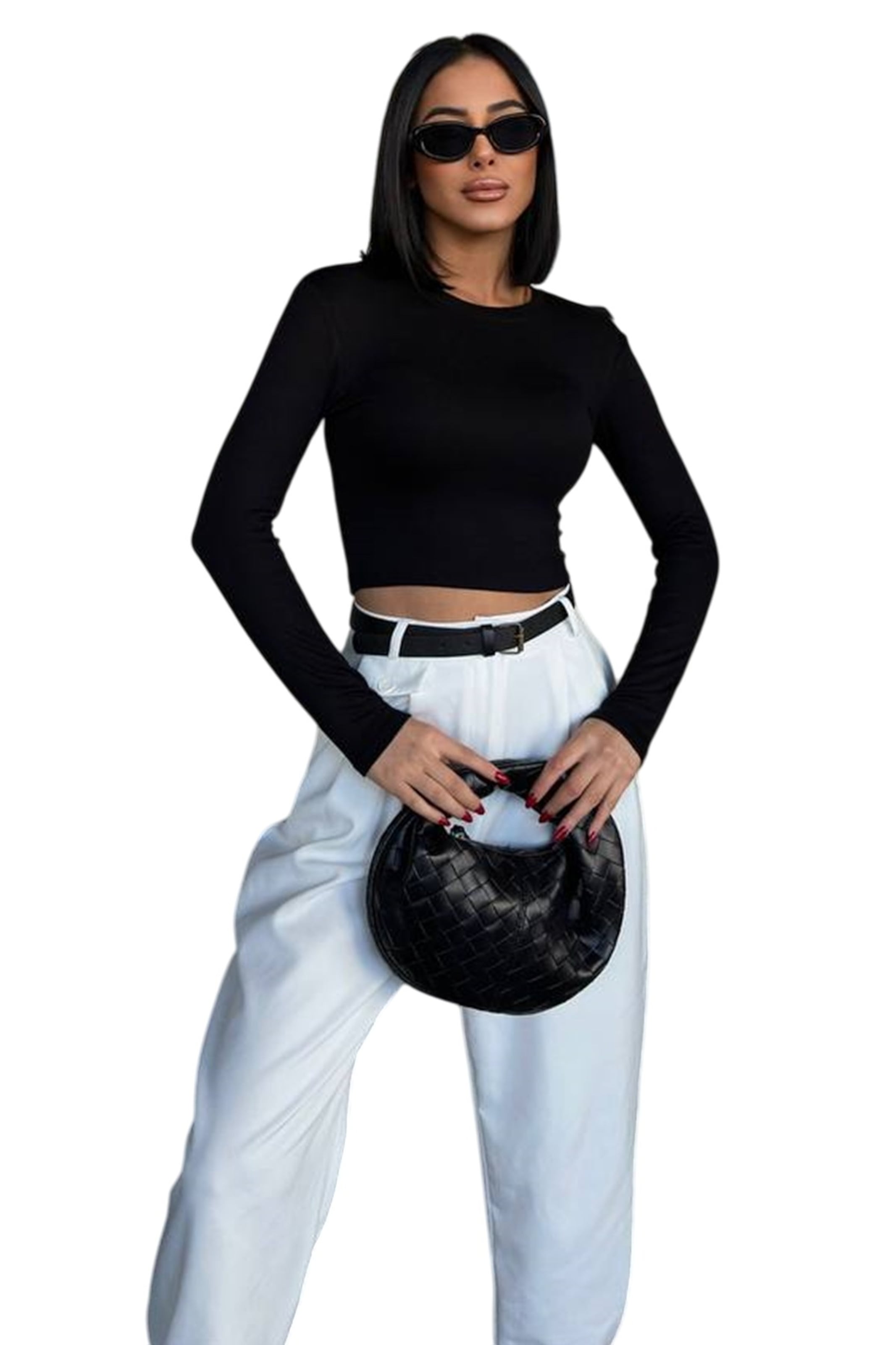 WOMAN VISION Shirt in Black: front