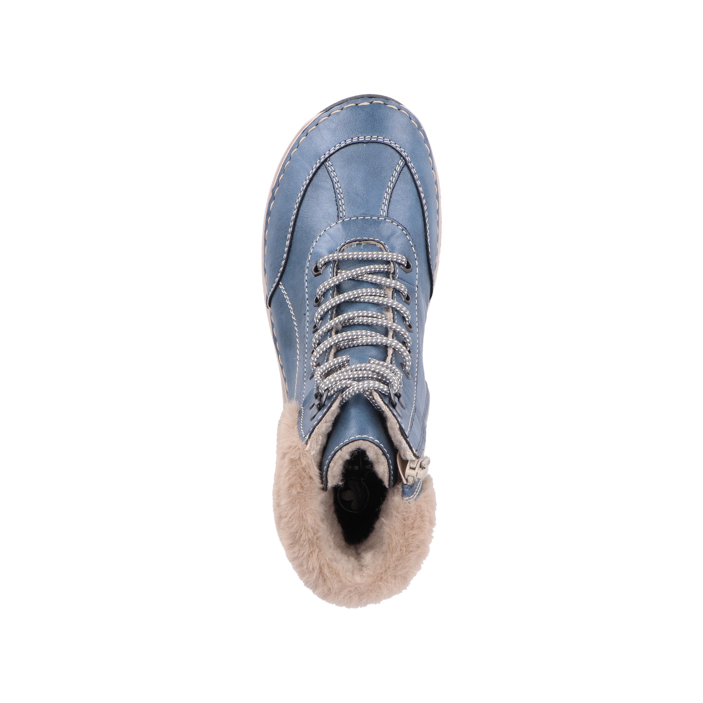 Rieker Lace-Up Boots '44530' in Blue