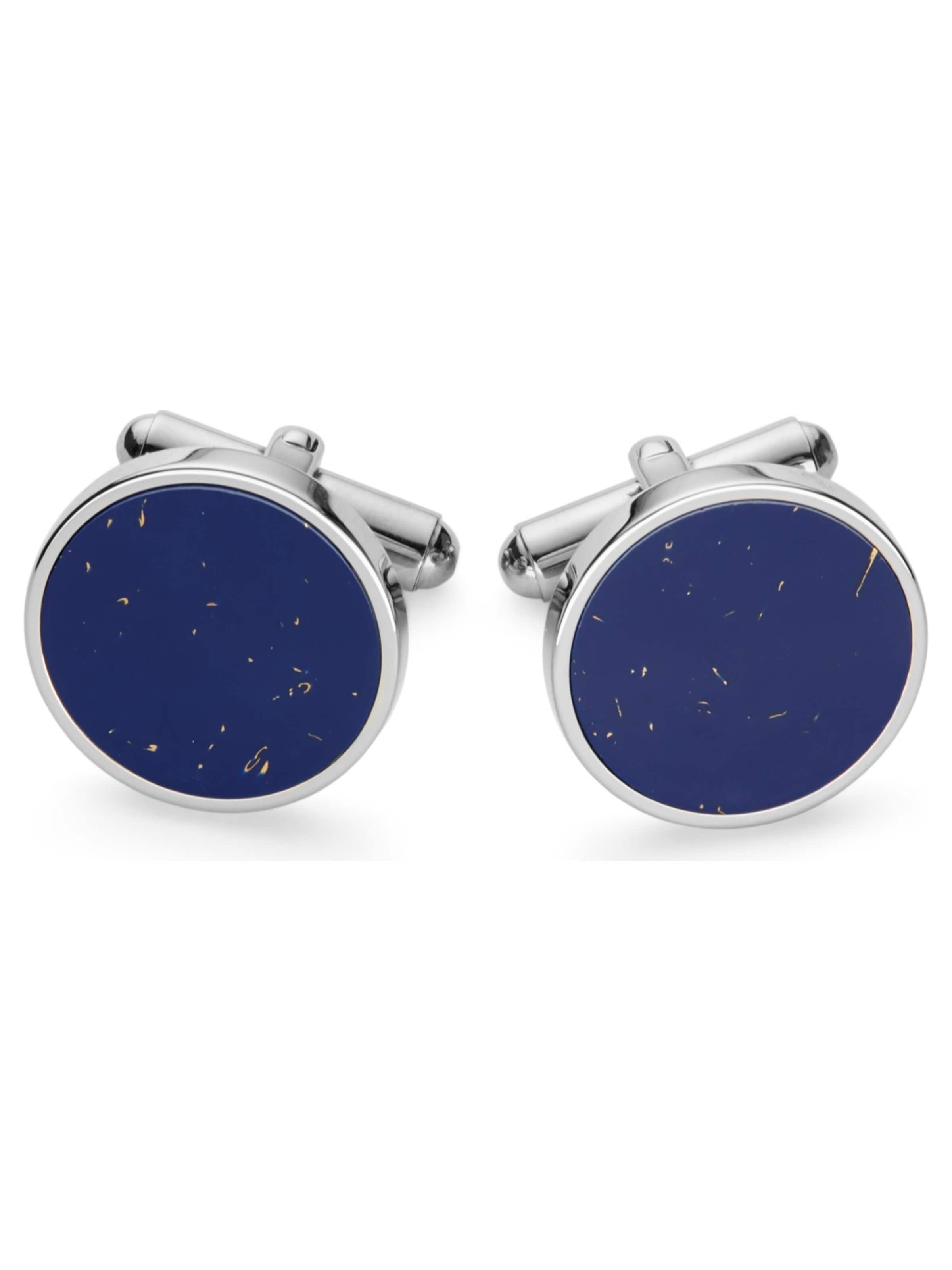 Bohemian Revolt Cufflinks 'Madrid' in Blue: front