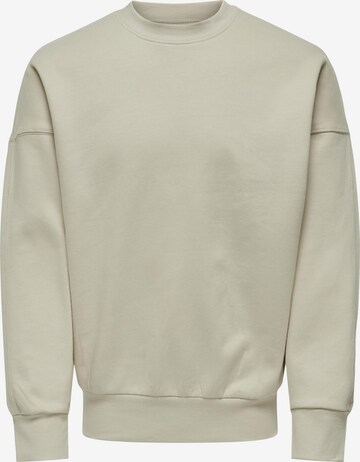 Only & Sons Sweatshirt 'Dan' in Beige: predná strana