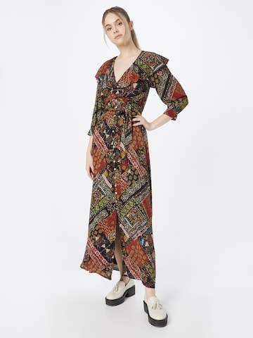 Robe-chemise 'Lennon' Free People en mélange de couleurs : devant