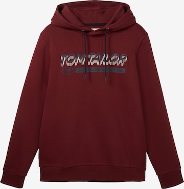 Sweat-shirt TOM TAILOR en rouge : devant