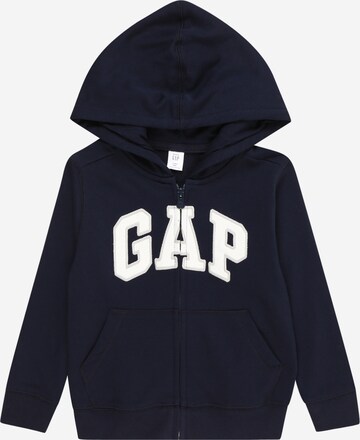 GAP Sweatvest in Blauw: voorkant