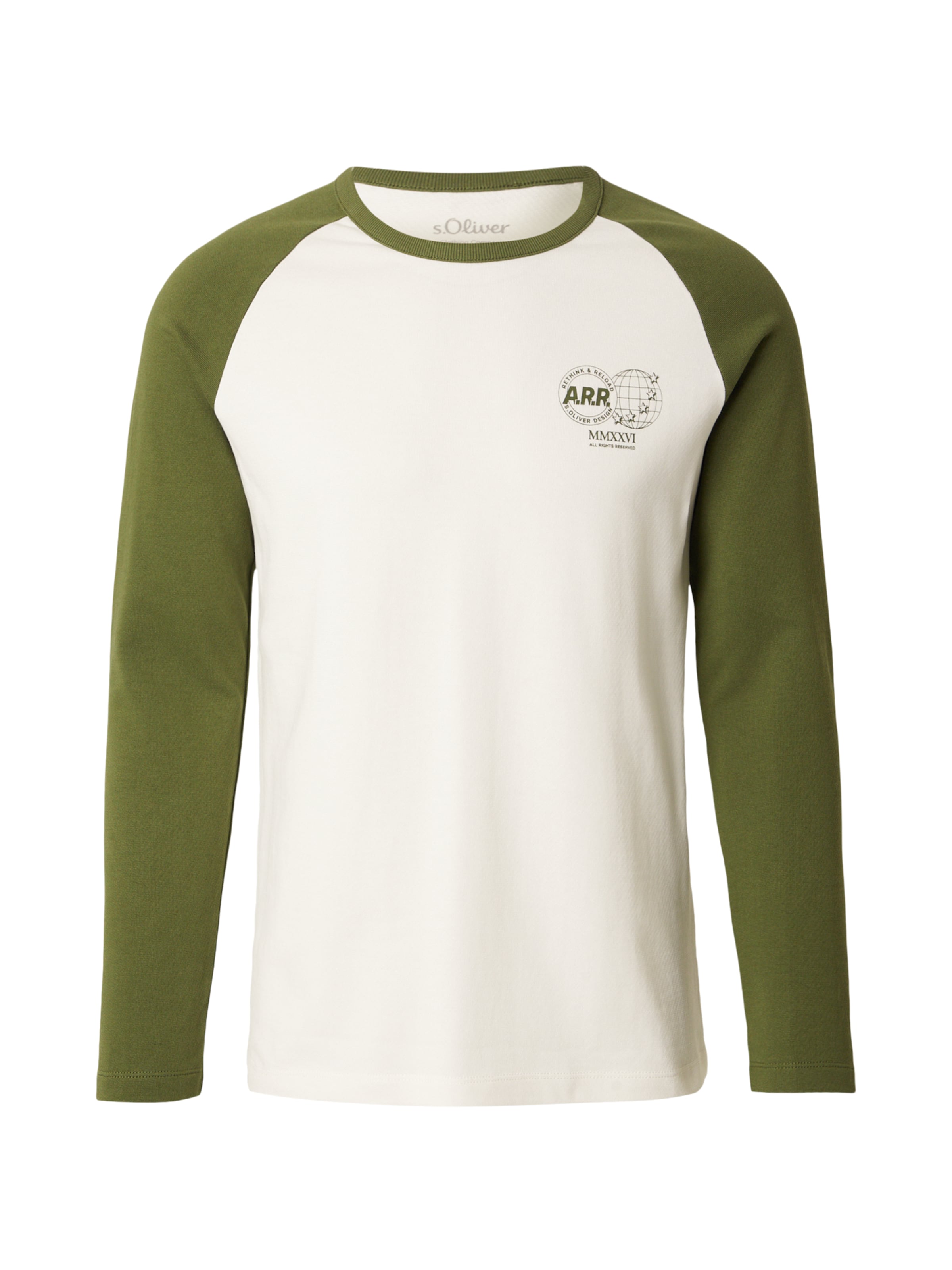 Tricou de la s.Oliver pe alb: față