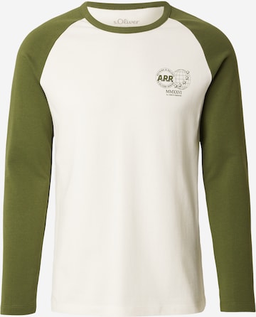 Tricou de la s.Oliver pe alb: față