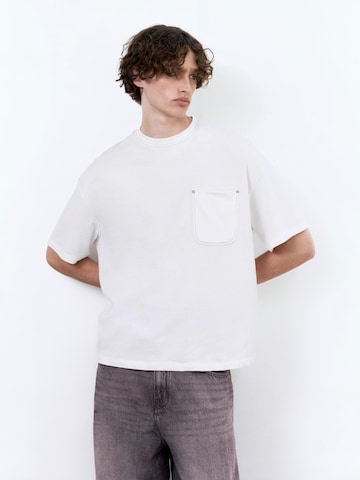 Pull&Bear Paita värissä valkoinen: etupuoli