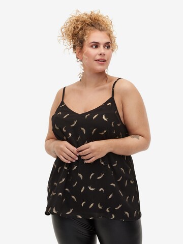 Zizzi Top 'MKOURTNEY' in Black: front