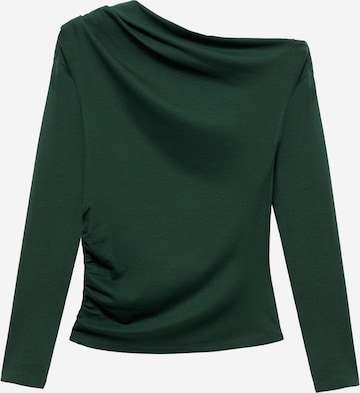 Tricou 'LIMA' de la MANGO pe verde: față