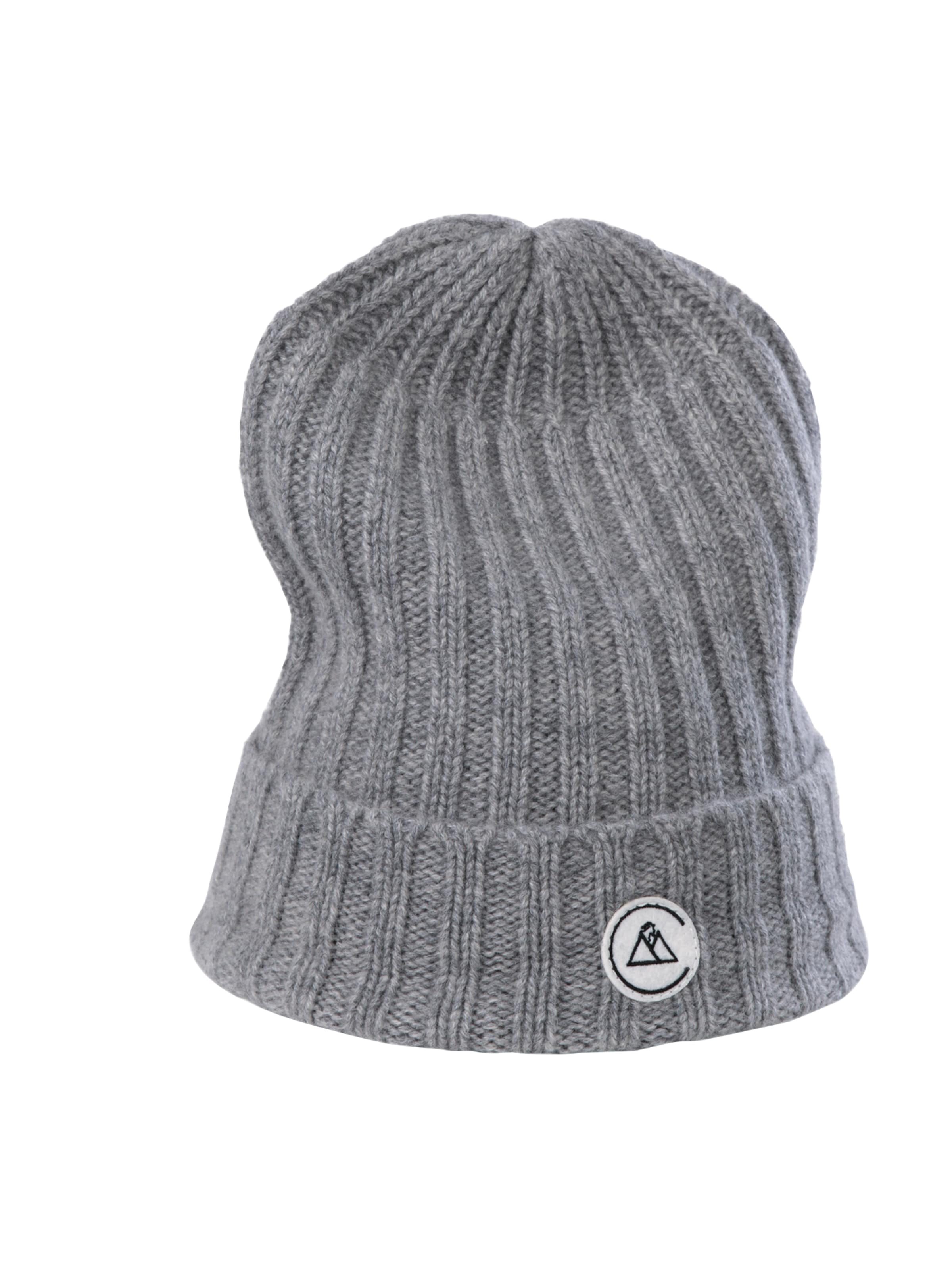 CASH-MERE.CH Kaschmir Mütze in grau, Produktansicht