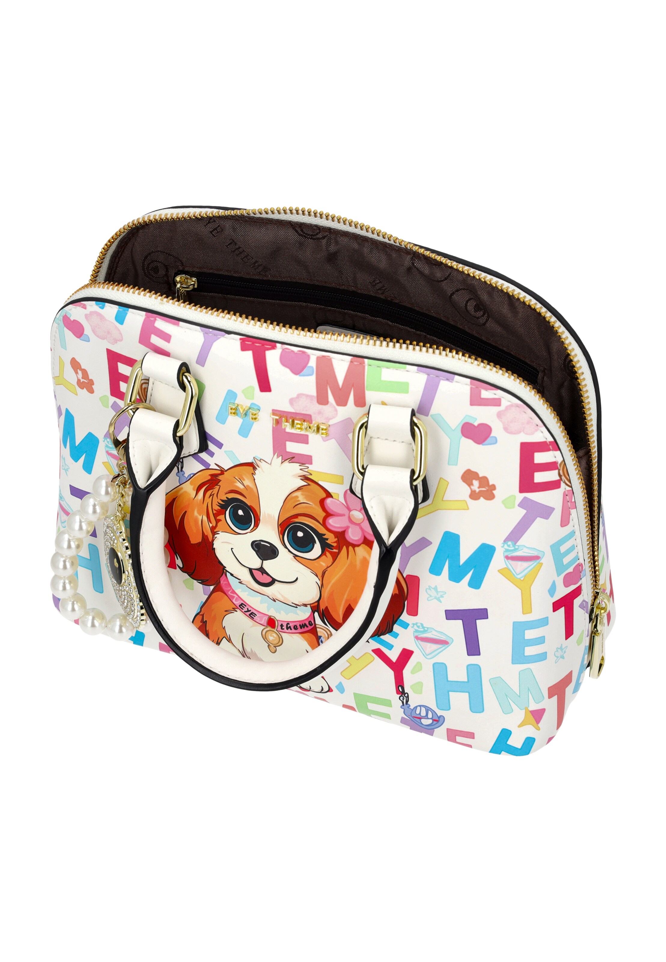 MYMO Handbag 'POP EYETHEME' in White