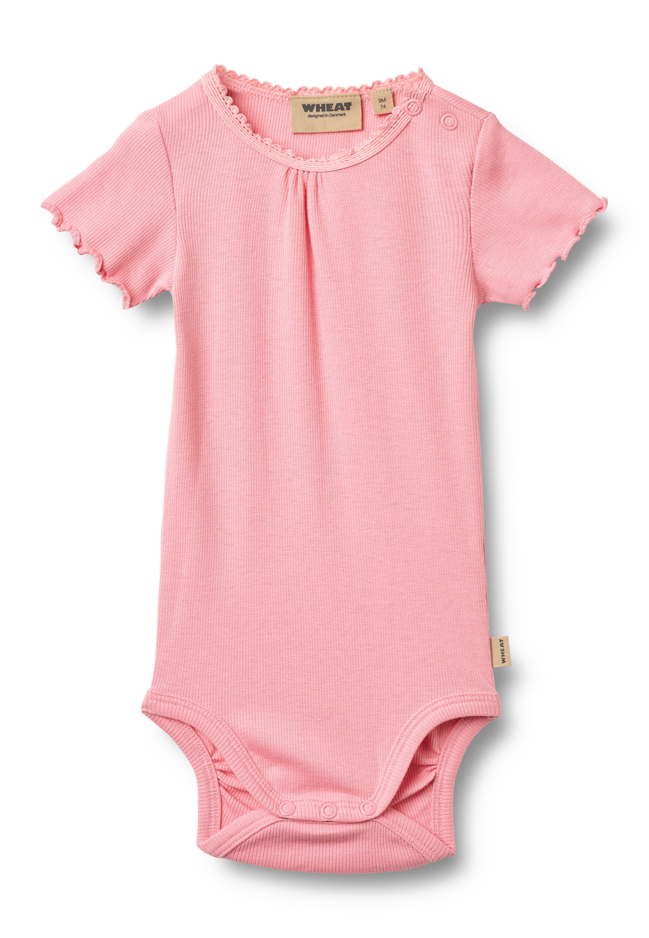 WHEAT - Pijama entero/body 'Edna' en rosa: frente
