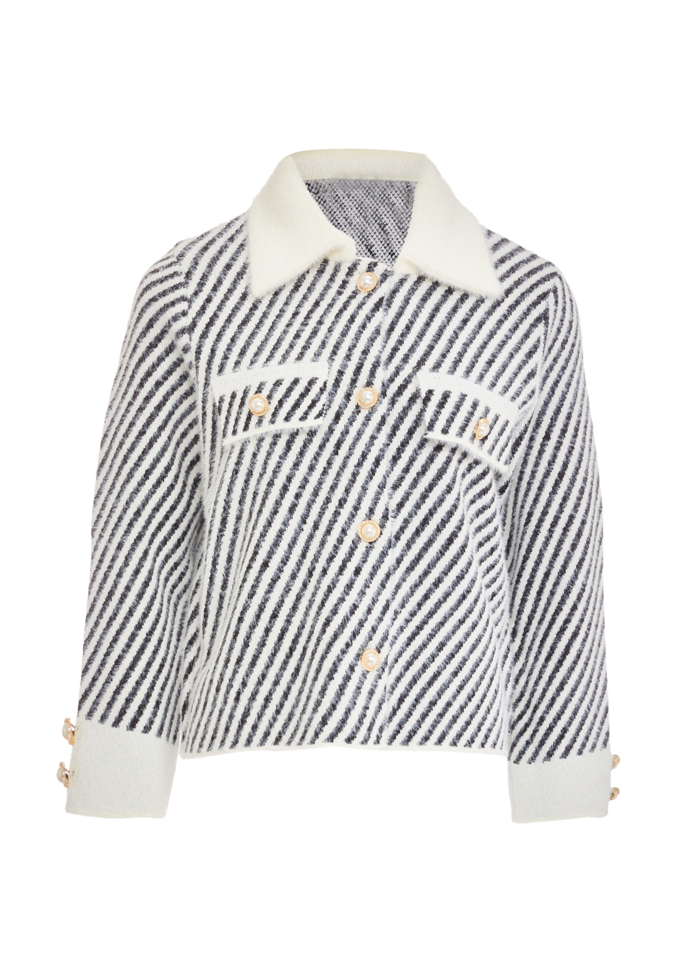 CARNEA Strickjacke in Weiß: Vorderseite