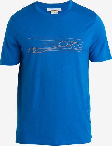 ICEBREAKER - Camiseta funcional 'Tech Lite II' en azul: frente
