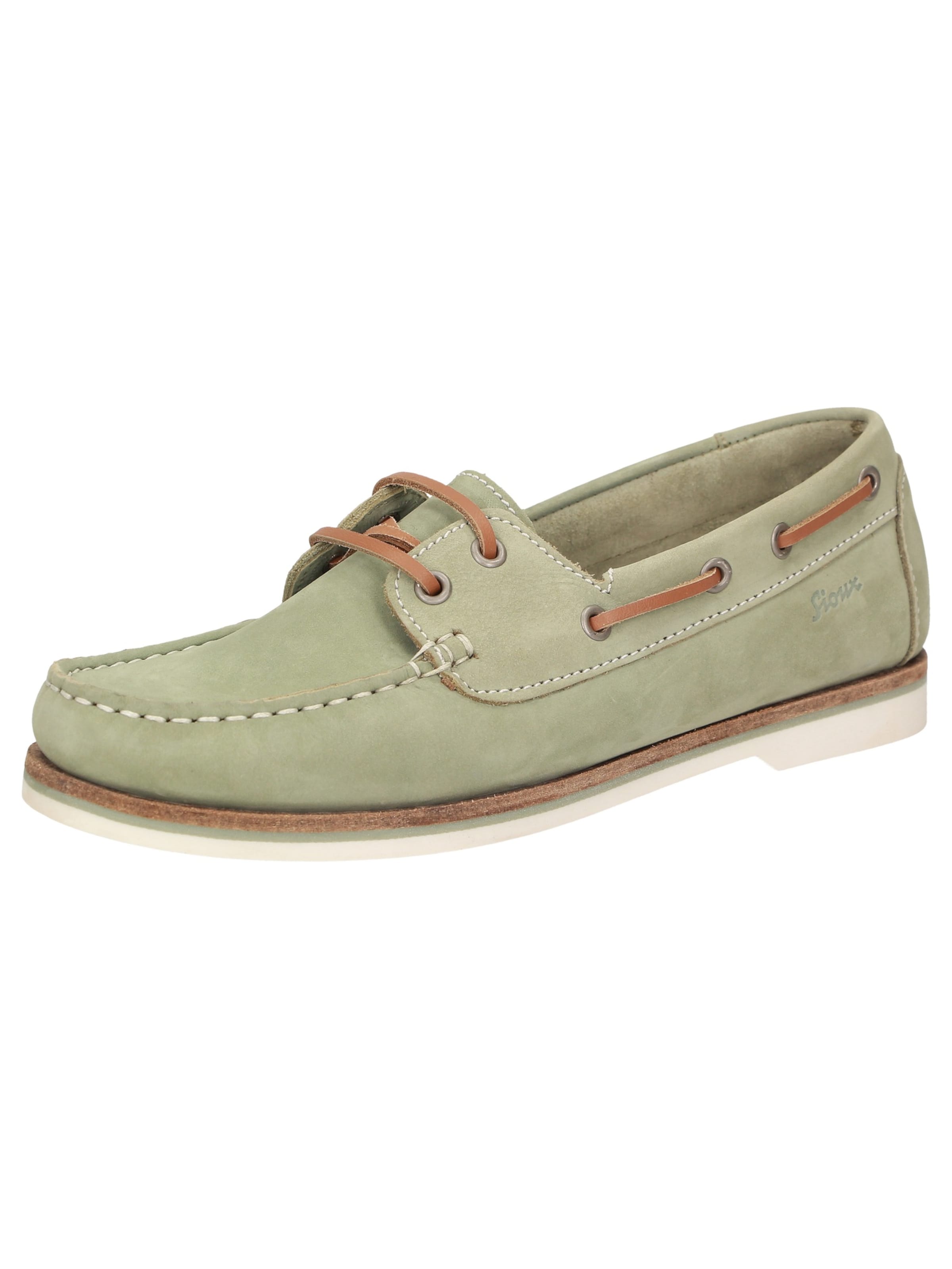 Frauen Halbschuhe SIOUX Mokassin 'Nakimba-700' in Grün, Pastellgrün - RU80927 Frauen Halbschuhe SIOUX Mokassin 'Nakimba-700' in Grün, Pastellgrün - RU80927