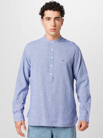 Coupe regular Chemise TOMMY HILFIGER en bleu : devant