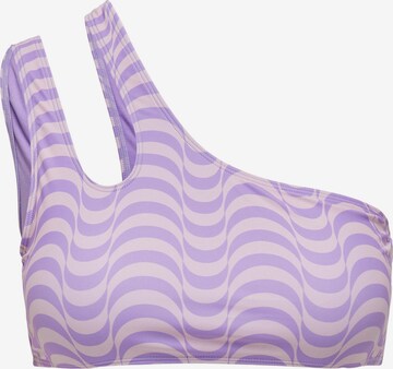 ONLY Bralette Bikini top 'BARBARA' in Purple: front