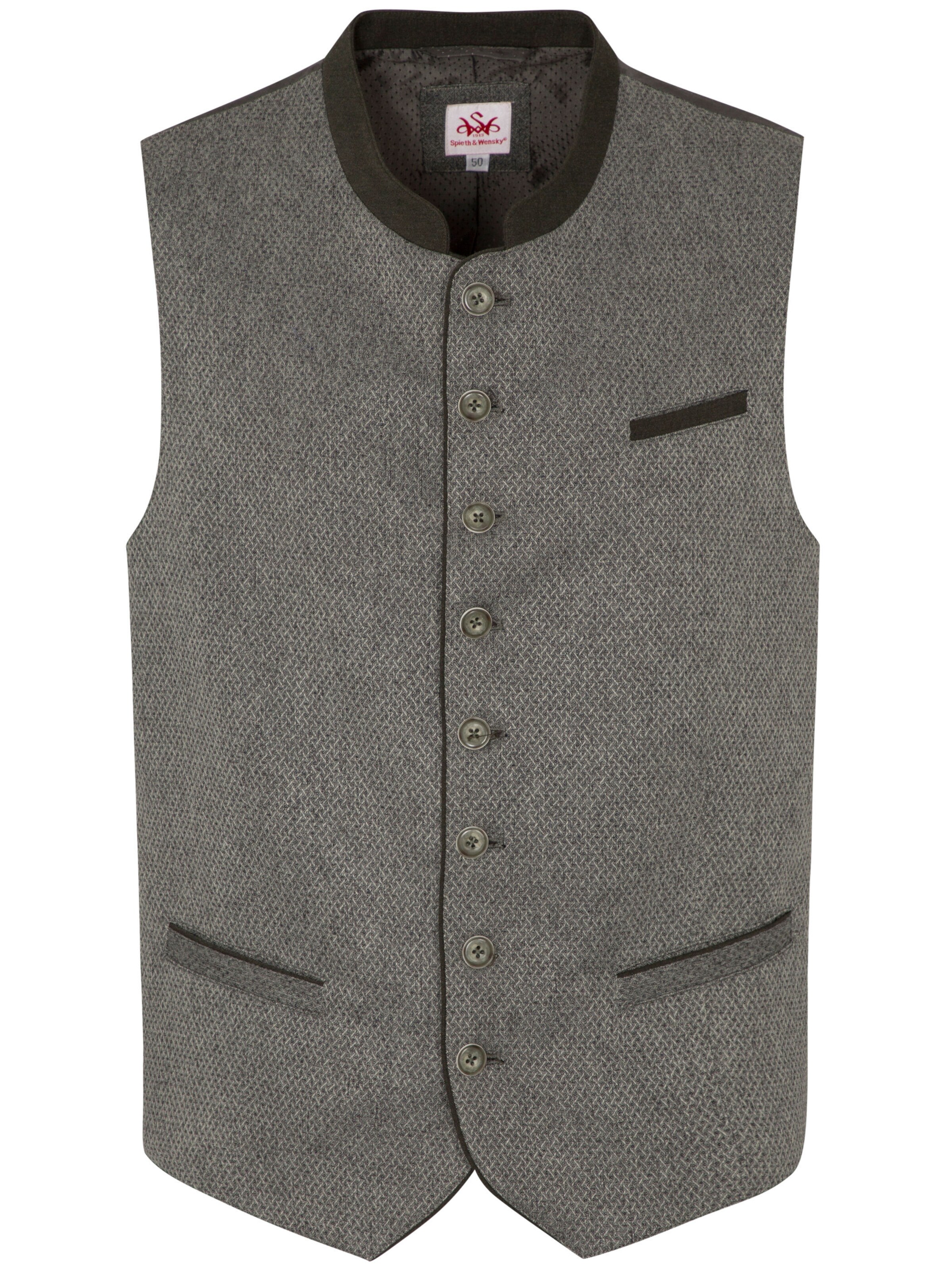 SPIETH & WENSKY Suit vest 'Günther' in Green: front