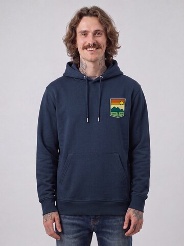 Felpa 'Good Vibe' di Watapparel in blu: frontale