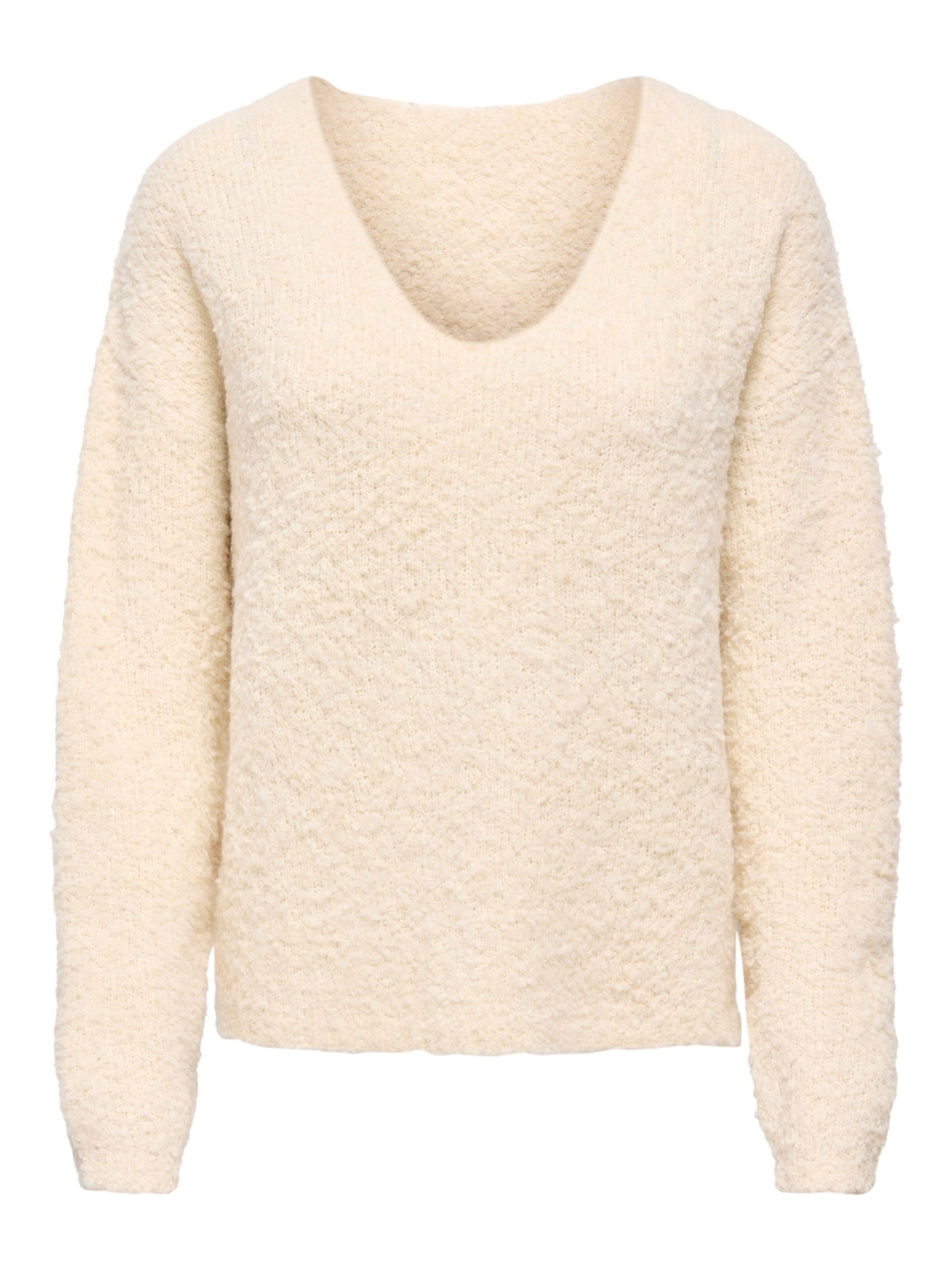 JDY Sweater 'JDYBitten' in Beige: front