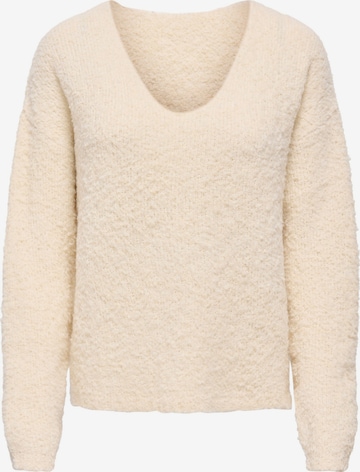 JDY Pullover 'JDYBitten' i beige: forside