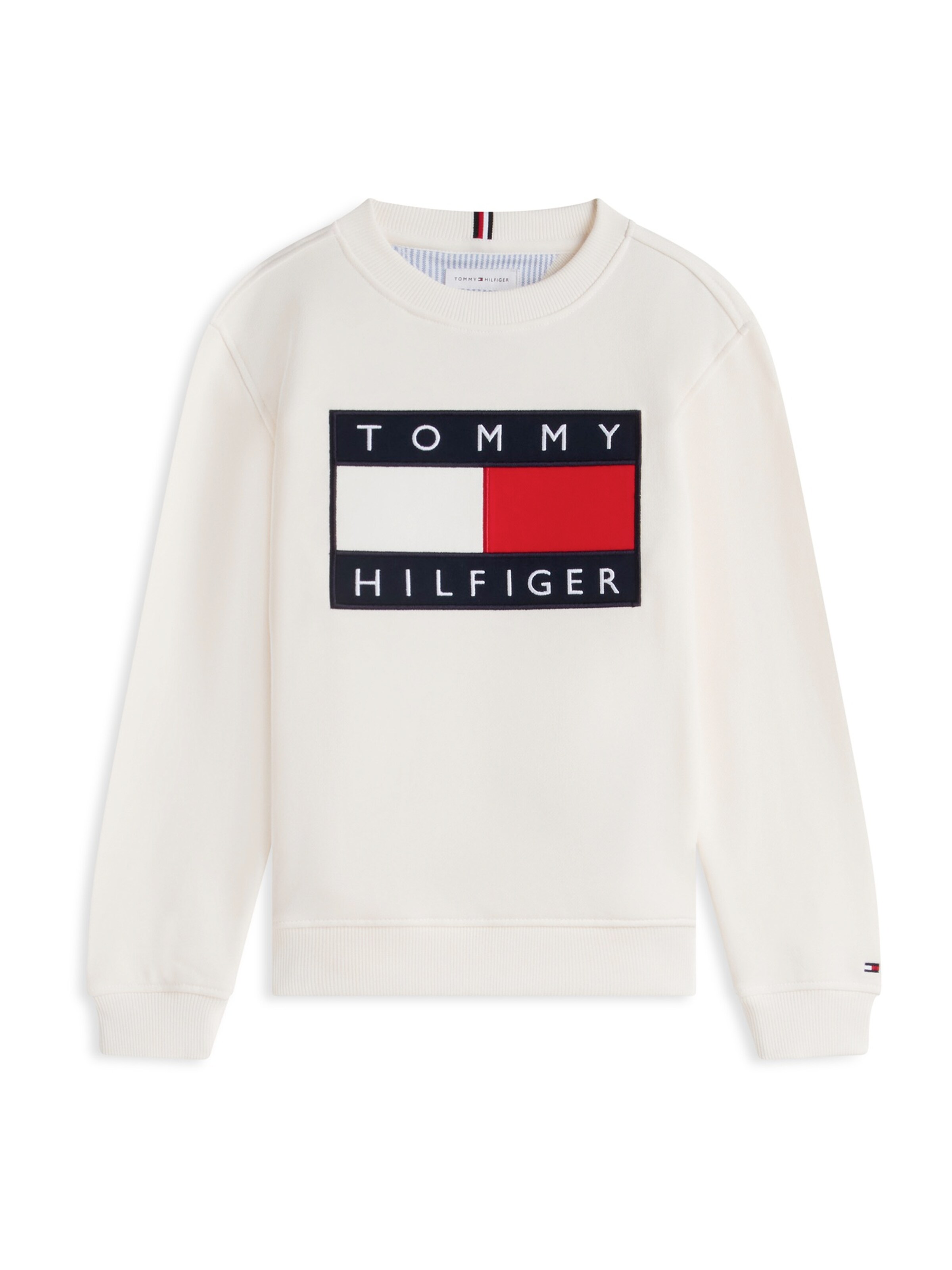 TOMMY HILFIGER Mikina 'Heritage' – bílá: přední strana