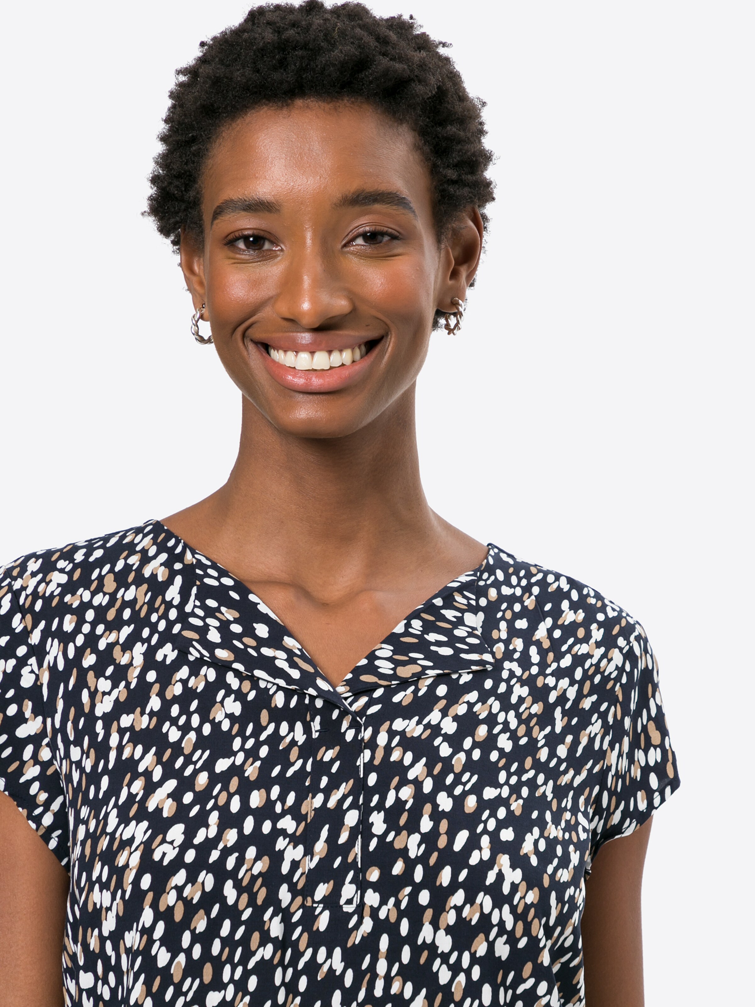 Frauen Große Größen TOM TAILOR Bluse in Navy - DX36273 Frauen Große Größen TOM TAILOR Bluse in Navy - DX36273