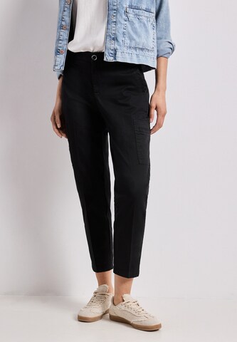 STREET ONE Slim fit Chino Pants in Black: front