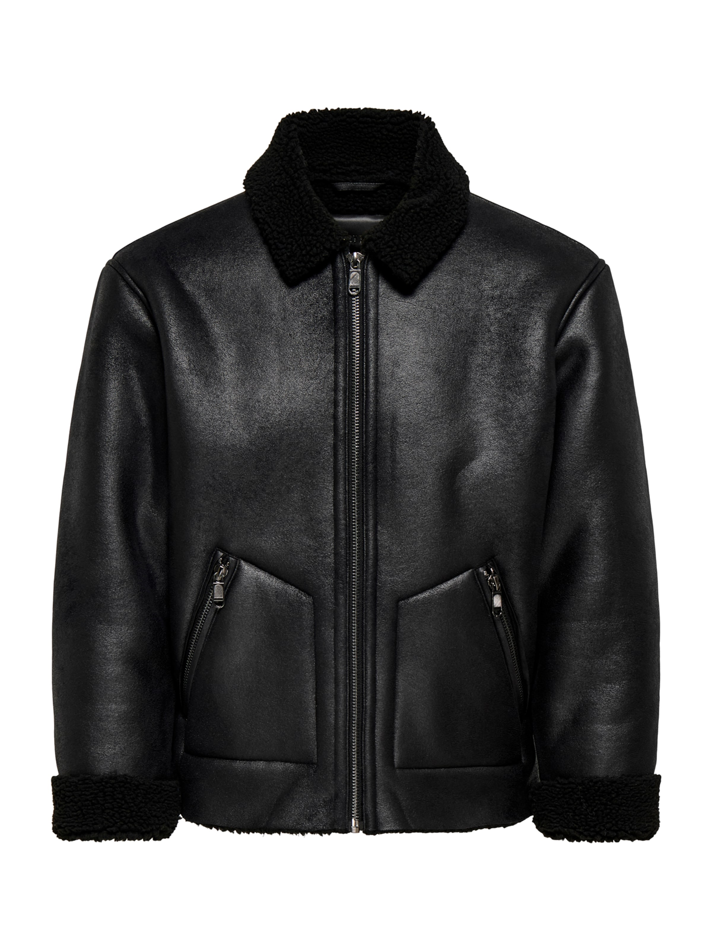 Only & Sons - Chaqueta de entretiempo 'ONSRIKER' en negro: frente