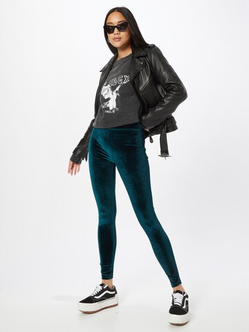 Urban Classics Skinny Leggings i blå