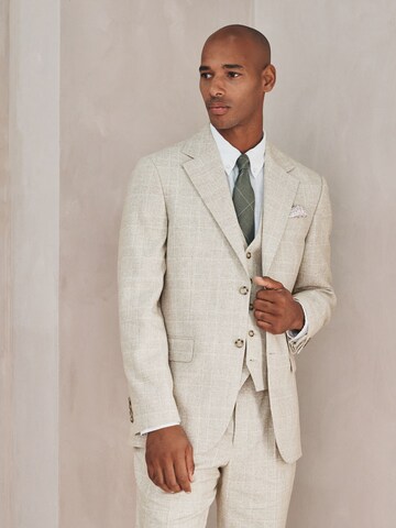 Next Regular fit Business-colbert in Beige: voorkant