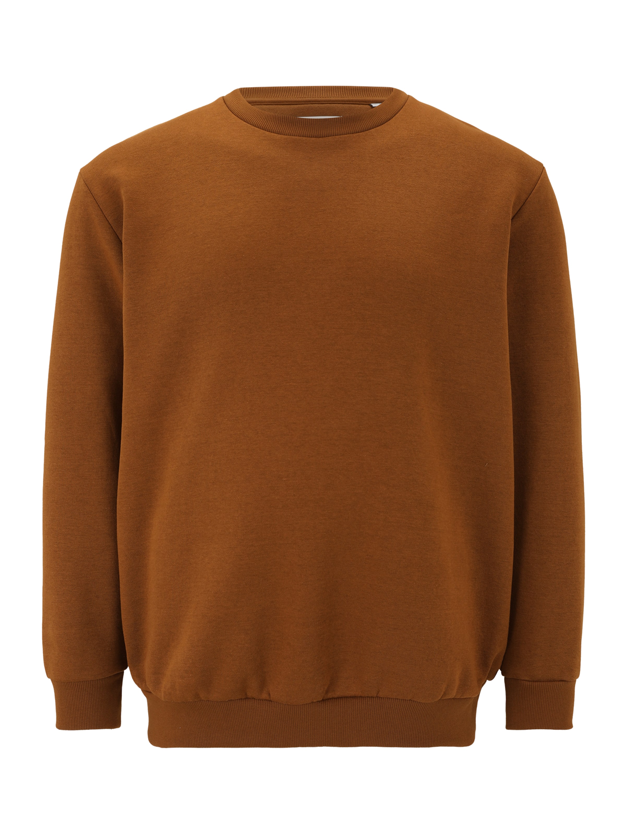 Jack & Jones Plus Mikina 'JJEBradley' - Hnedá: predná strana