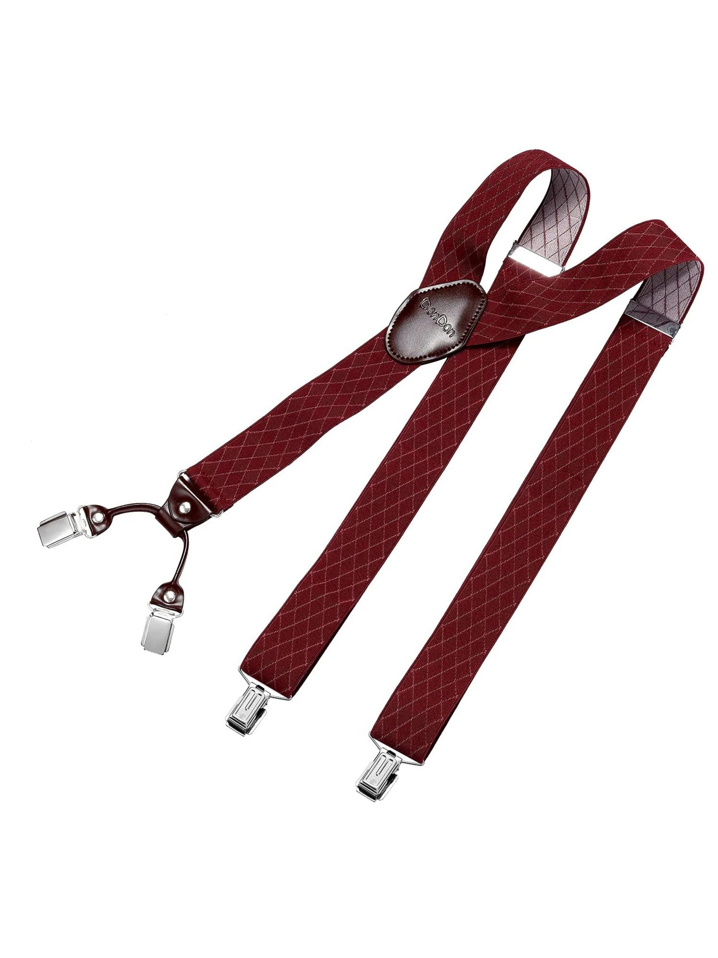 DonDon Suspenders in Red